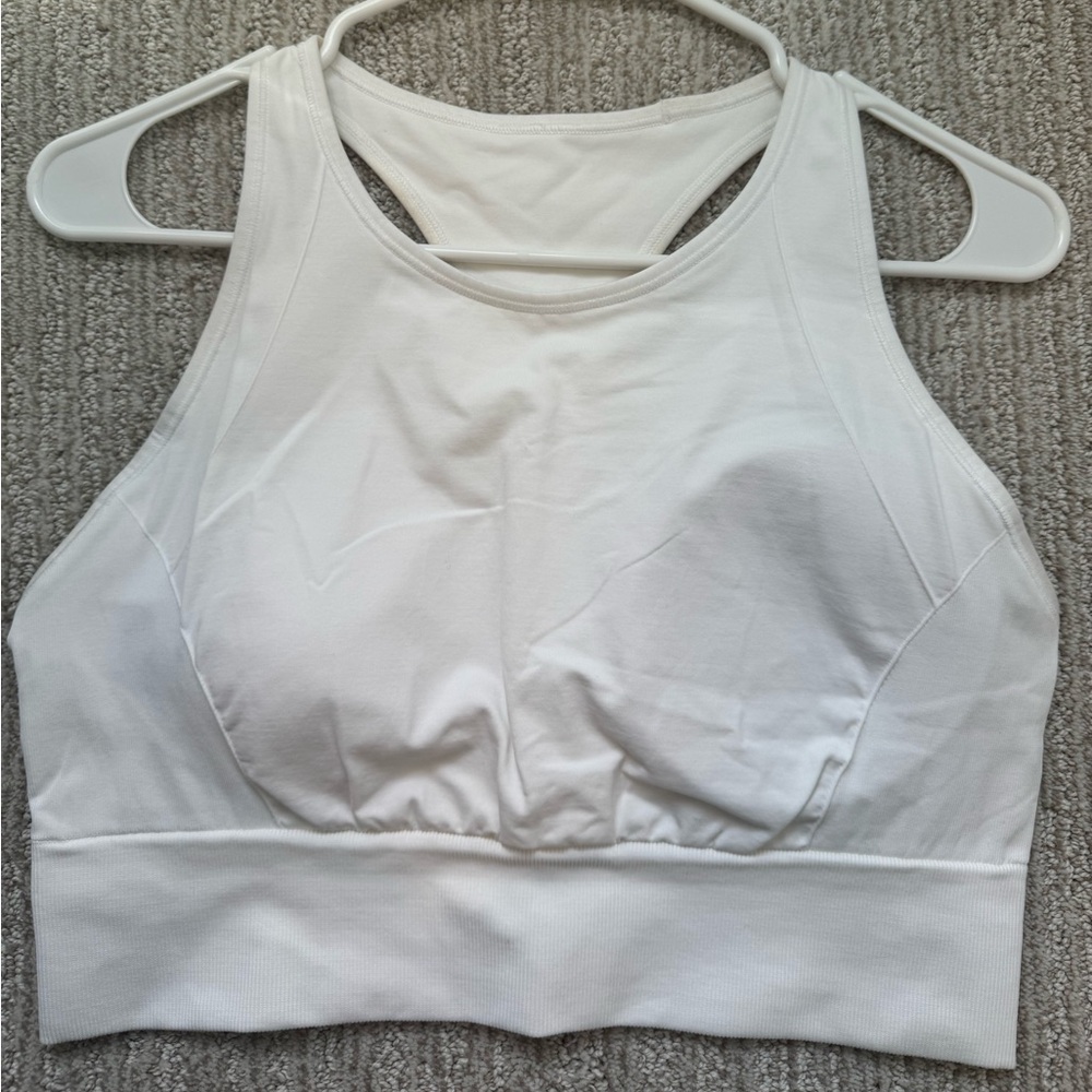 LULULEMON WHITE SPORTS BRA (SIZE 10)